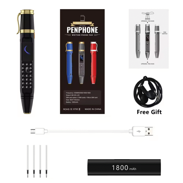 2025 Hot GSM Pen Phone with Dual SIM Card & Memory Card Slots - Image 9