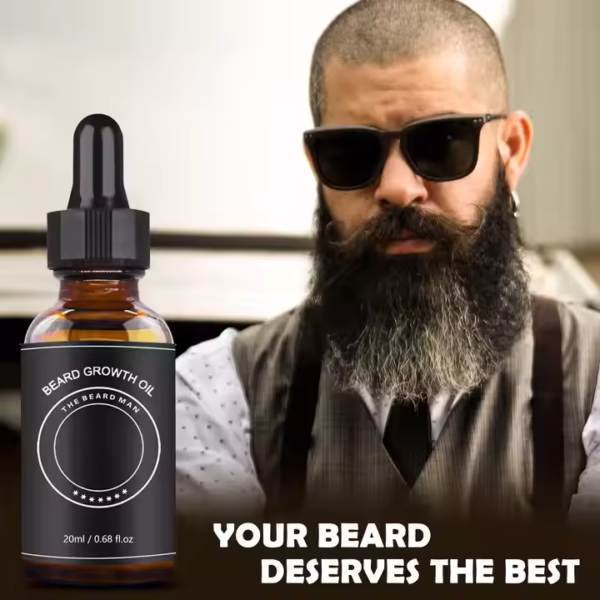 Beard Oil Growth Fast Nourishing Beard 100% Pure Natural Organic Beard Growth Oil for Men - Image 2