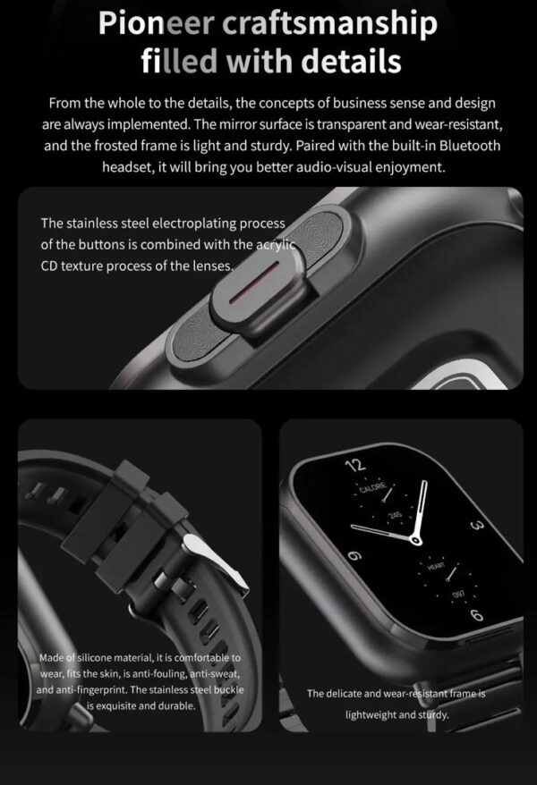 The 2-in-1 D8 Smartwatch with Built-In Earpods - Image 5