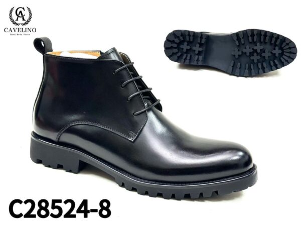Cavelino Men’s Boots – Pure Leather with Durable Rubber Sole